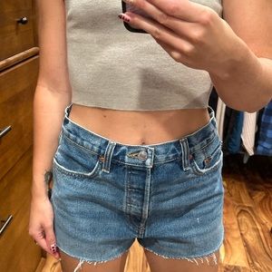 REDONE 70'S HIGH RISE SHORTS